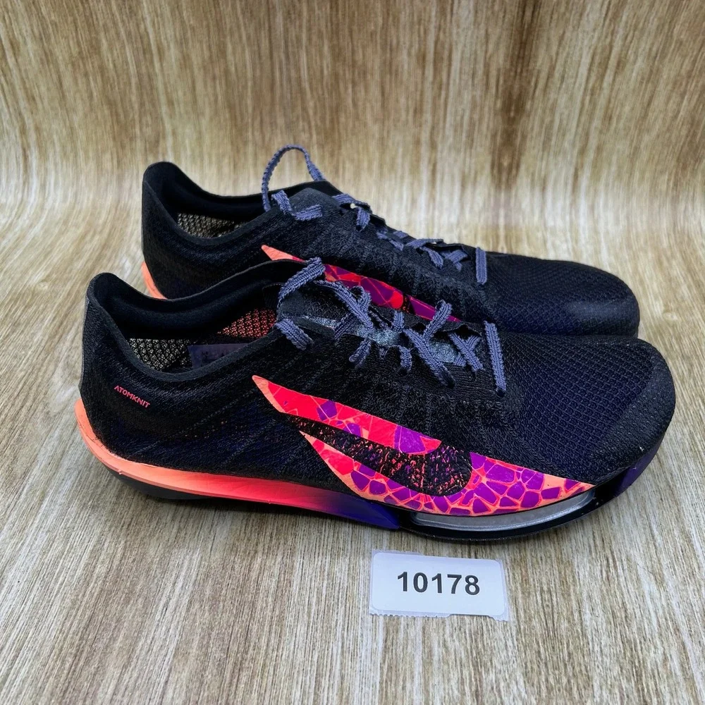 Nike Air Zoom Victory‎ 2 Glam Men's 7 Black Multi Color Track Spikes IM9130-001